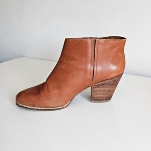 Rachel Comey Mars Ankle Boots Leather Brandy Cognac Size 9.5